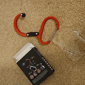 Travel purse holder. Great for public bathrooms. Bag is not included.